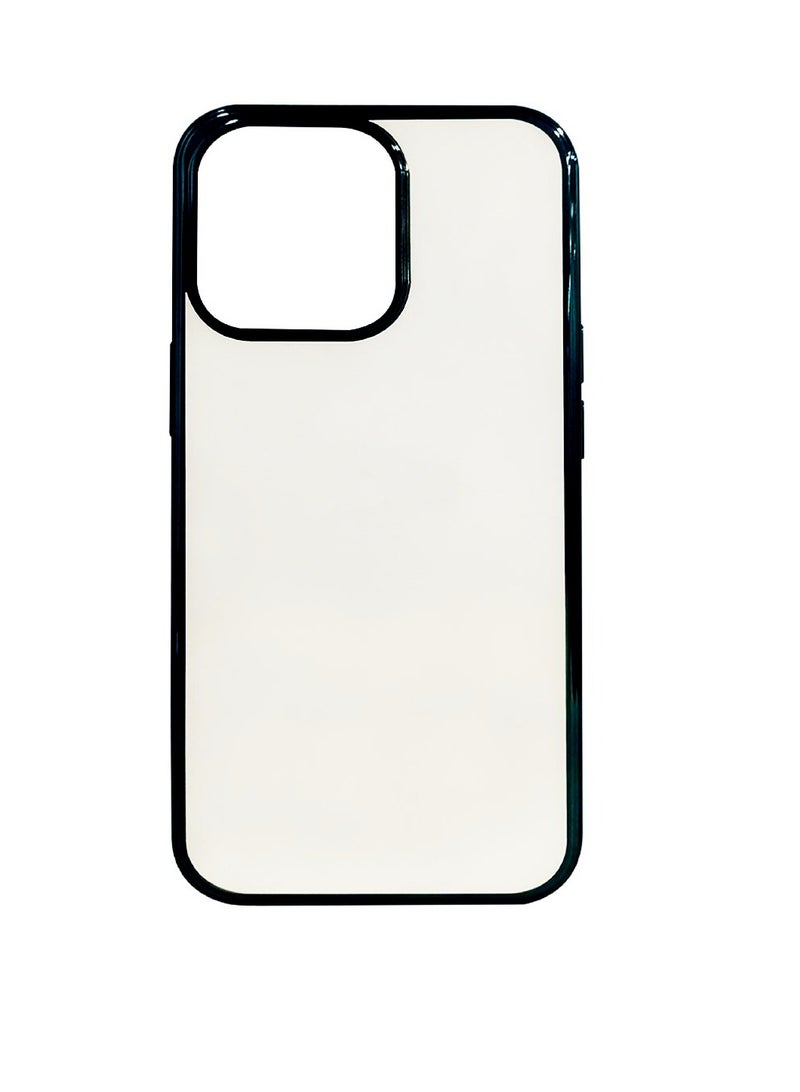 DIGI CORE iPhone 15 Pro Case Crystal Clear iPhone 15 Pro Case With Black Edge 6.1 inch Anti-Yellowing Military Drop Protection Shockproof Protective Phone Case 6.1 inch For iPhone 15 Pro