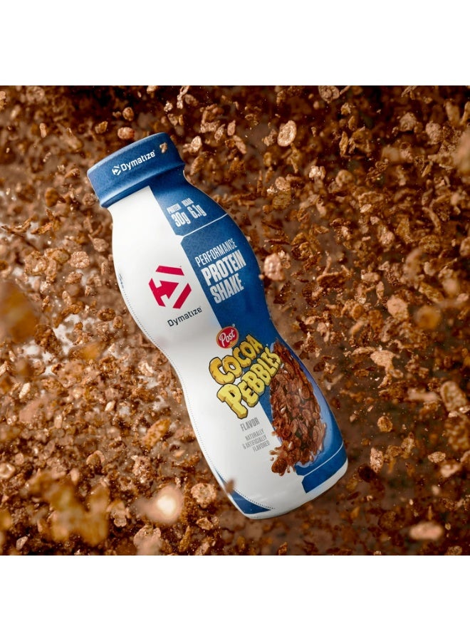 Dymatize Performance Protein Shake, Cocoa Pebbles, 30g of Protein, 6.1g BCAA for Muscle Recovery, No Added Sugar, Low Fat, 24 Vitamins and Minerals, Gluten-Free, Ready to Drink, On-the-Go Snack, 11.5fl oz, 12 Pack - Image 2