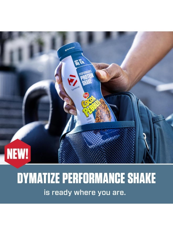 Dymatize Performance Protein Shake, Cocoa Pebbles, 30g of Protein, 6.1g BCAA for Muscle Recovery, No Added Sugar, Low Fat, 24 Vitamins and Minerals, Gluten-Free, Ready to Drink, On-the-Go Snack, 11.5fl oz, 12 Pack - Image 4