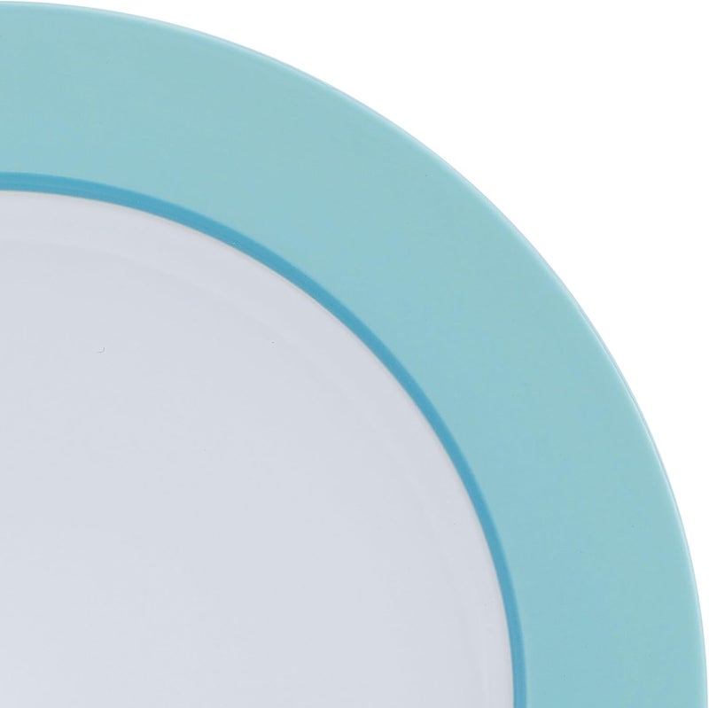 Pfaltzgraff Grayson Teal 12 Piece Dinnerware Set Service for 4 - Image 4