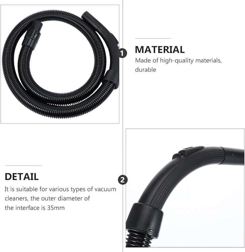 مجموعة خرطوم مكنسة كهربائية مرنة بطول 5 أقدام متوافقة مع أدوات كهربائية متعددة لجمع الغبار - Image 5