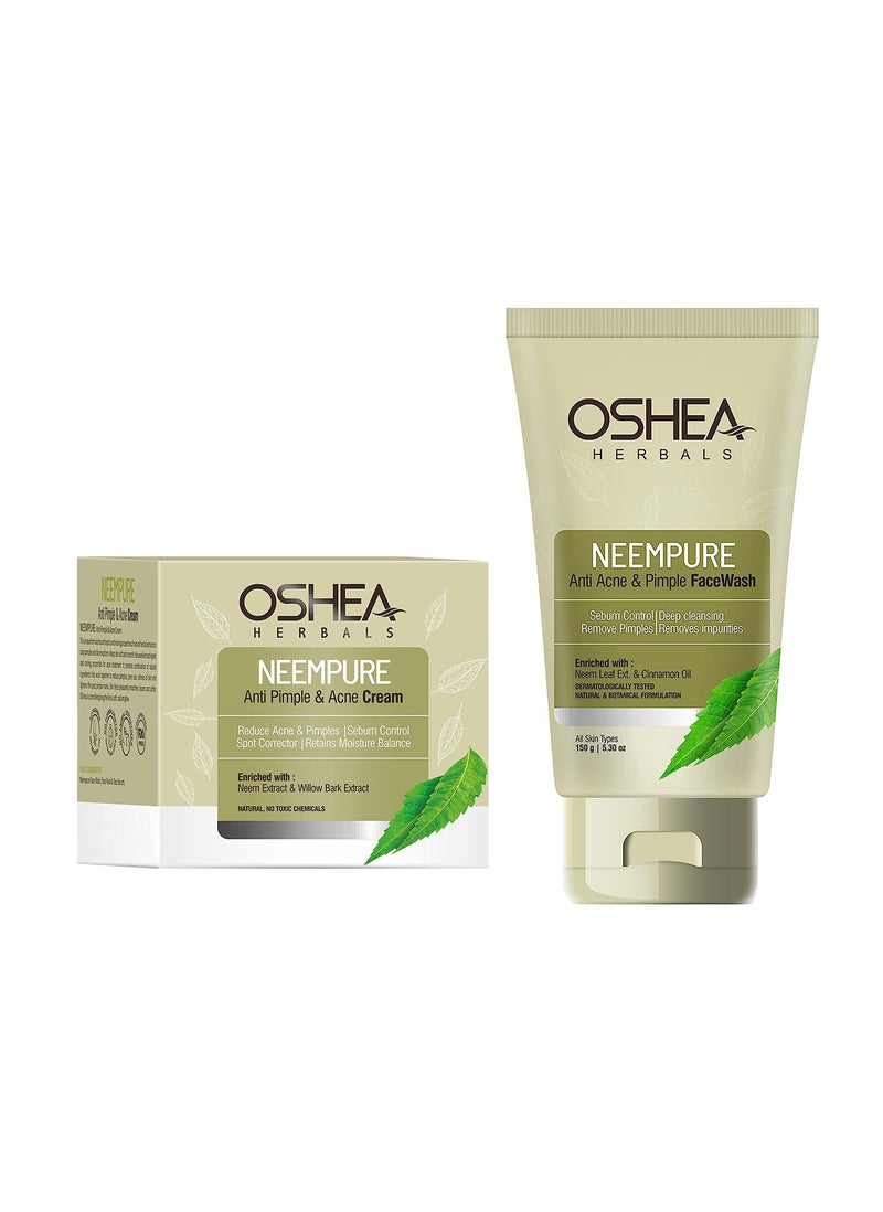 OSHEA مجموعة أوشيا هيربالز نيمبور المضادة لحب الشباب والبثور 200 جرام
