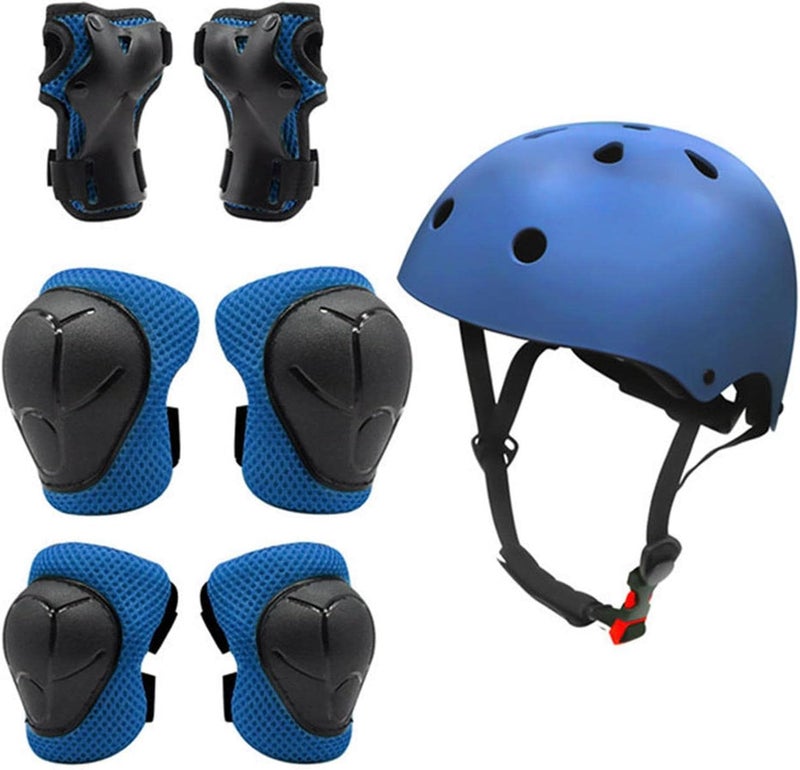 Toddler Bike Helmet & Pads – All-in-One Multi-Sport Safety Gear for Boys & Girls 4-11 – Adjustable Helmet with Elbow Knee Wrist Protection – Ideal for Riding, Cycling & Roller Sports  - Image 1