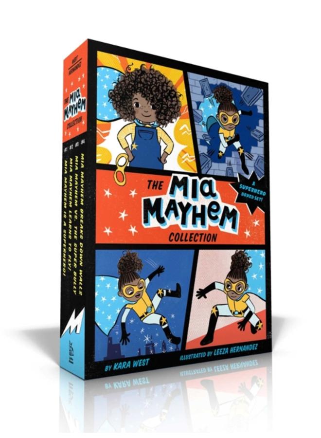 The Mia Mayhem Collection (Boxed Set) : Mia Mayhem Is a Superhero!; Mia Mayhem Learns to Fly!; Mia Mayhem vs. The Super Bully; Mia Mayhem Breaks Down Walls 