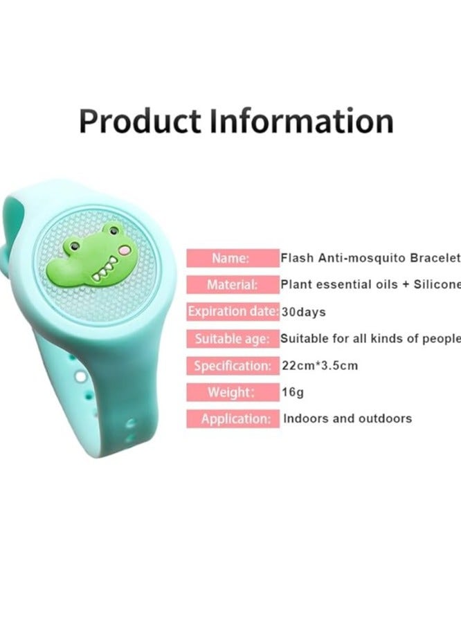 Geustos Natural Mosquito Repellent Bracelet for Kids and Adults, Essential Oil Diffusion Wristband, DEET-Free Insect Protection, Safe for Babies and Children  - Image 2