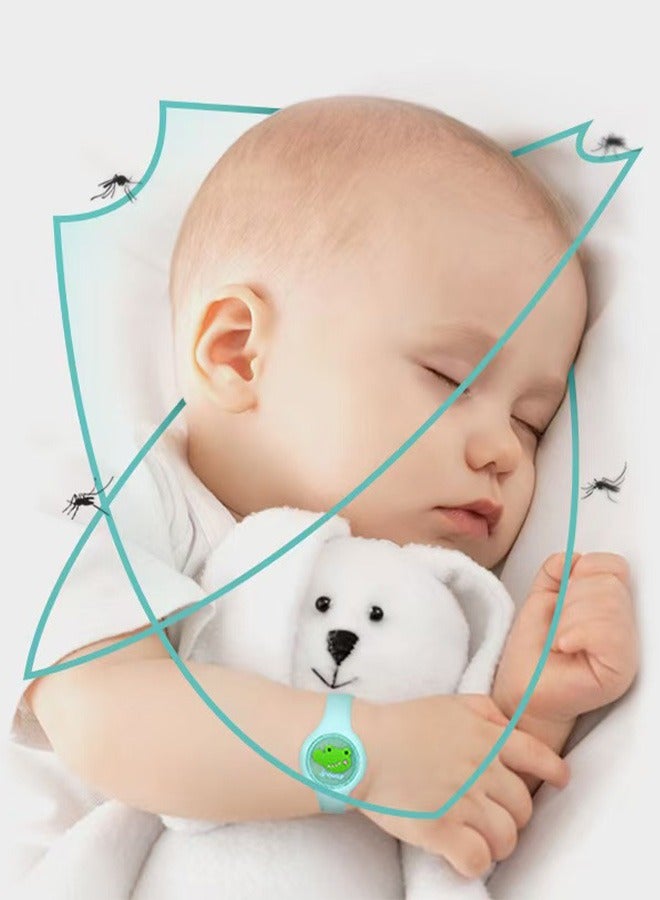 Geustos Natural Mosquito Repellent Bracelet for Kids and Adults, Essential Oil Diffusion Wristband, DEET-Free Insect Protection, Safe for Babies and Children  - Image 4