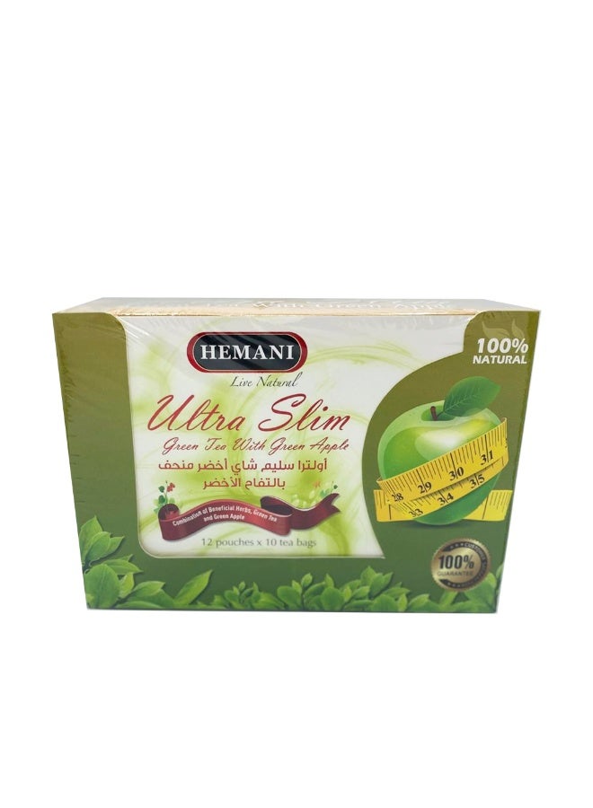 Himani Ultra Slim Green Tea with Green Apple (12 pieces, full carton) - Image 1