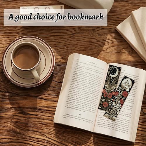 NEGEKFKX 4 Pcs Flower Cross Stitch Bookmark Kit for Adult Beginners,Bohemia Moth Cross Stitch Kits 14 CT DIY Cross Stitch Kits Adult Stamped Bookmark Embroidery Bookmarks Kit - Image 3