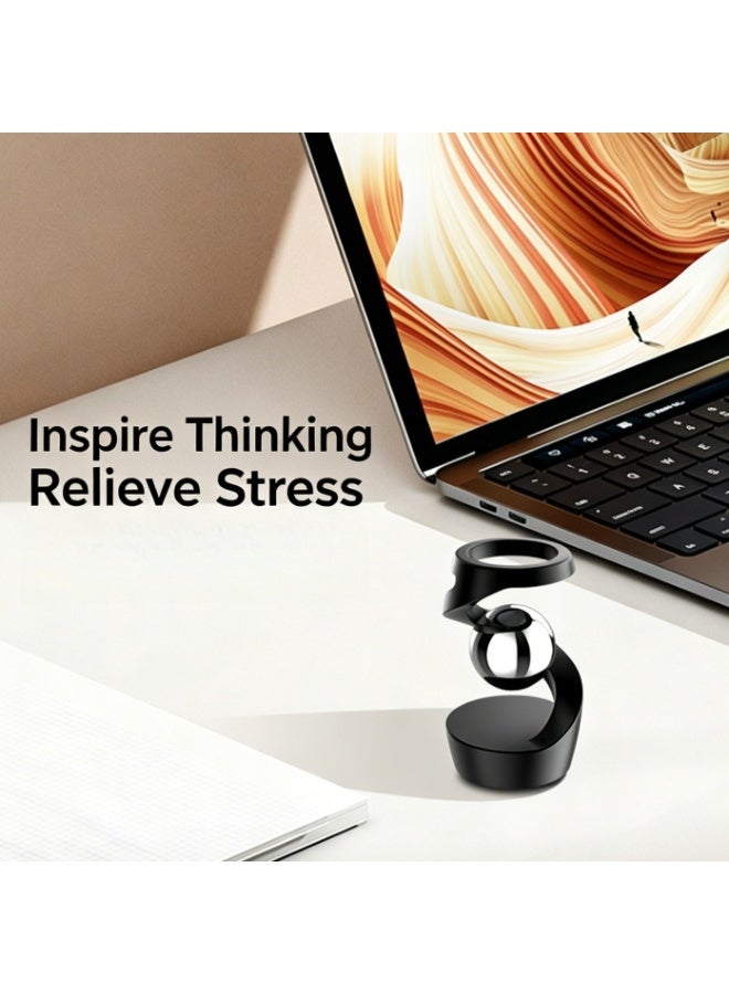 RedMapleTEK Levitating Spinning Top Desktop Ornament, Silent Stress Relief Gyro Toy for Office & Home Decor - Image 5