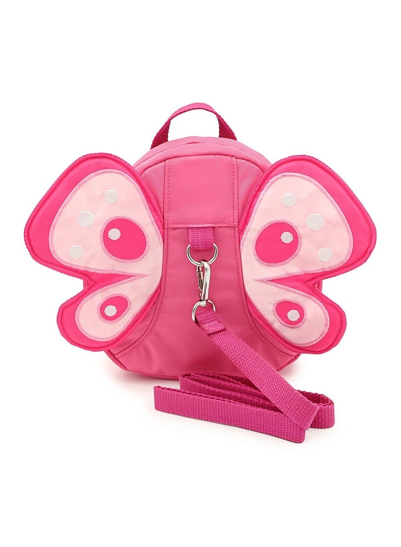 نيبمينينت Butterfly Baby Walking Safety Backpack, Anti-lost Mini Bag, Toddler Child Strap with Leash, Wings Harness Reins (Pink) - Image 1