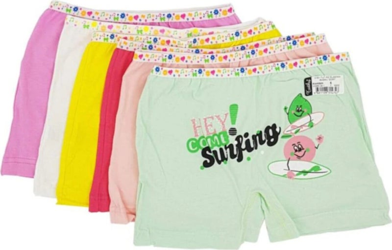 Tutku 12 Pieces Lycra Girl's Boxer 