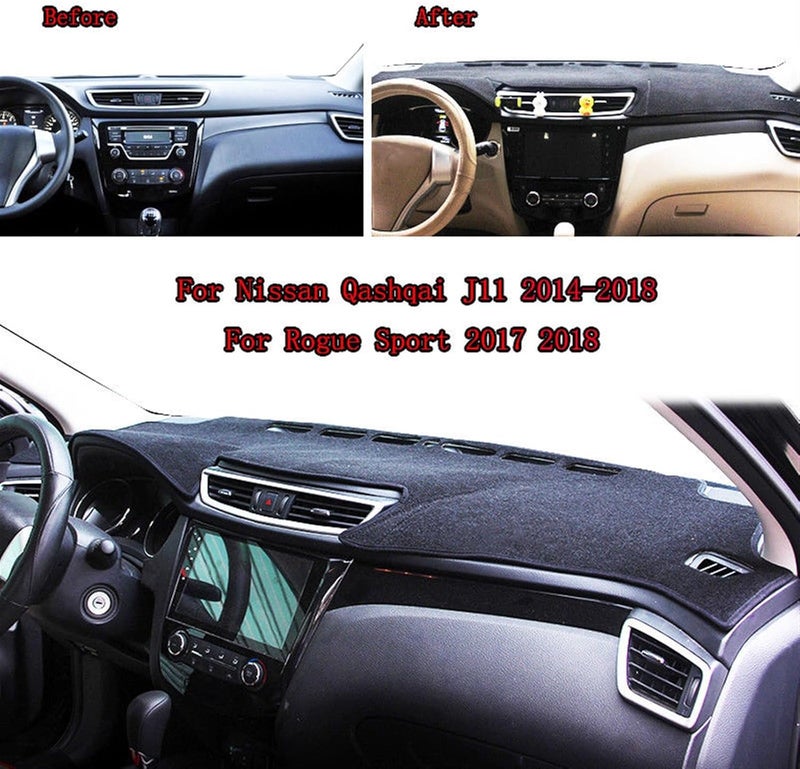 Wivplex LHD Car Dashboard Cover Mat for Nissan Qashqai J11 - Image 4