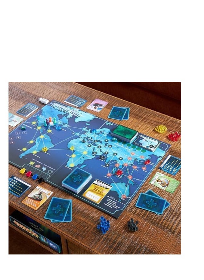 Z-Man Games 🌍 Pandemic BOARD GAME – A Global Crisis. A Team Mission. Can You Save Humanity-Save Humanity Together – Cooperative Board Game - 2–4 Players - Ages 8+/- Team Strategy - Virus Outbreak Theme  - Image 4