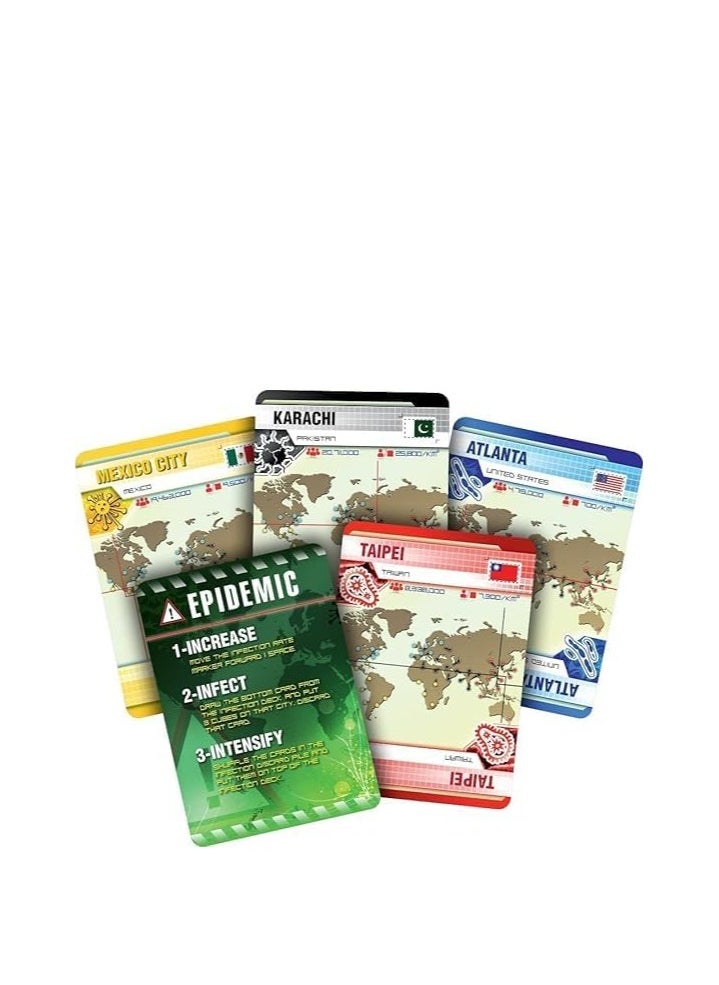 Z-Man Games 🌍 Pandemic BOARD GAME – A Global Crisis. A Team Mission. Can You Save Humanity-Save Humanity Together – Cooperative Board Game - 2–4 Players - Ages 8+/- Team Strategy - Virus Outbreak Theme  - Image 5