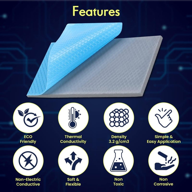 Gelid Solutions GP-Ultimate 15W Thermal Pad 90x50x2.0mm - Excellent Heat Conduction and Easy Installation - Image 2