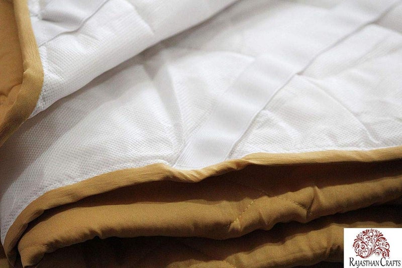 Rajasthan Crafts Microfiber 240 TC Mattress Protector (Beige, King) - Image 3