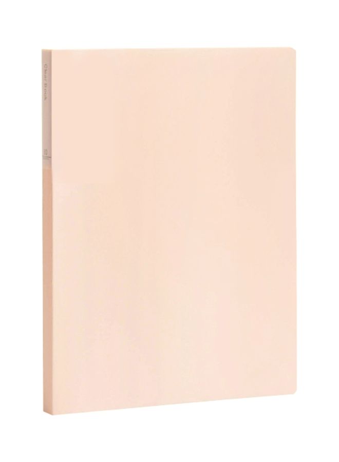 NIBEMINENT A4 Size Presentation Book with 30-Pocket Sheet Protector Orange - Image 1