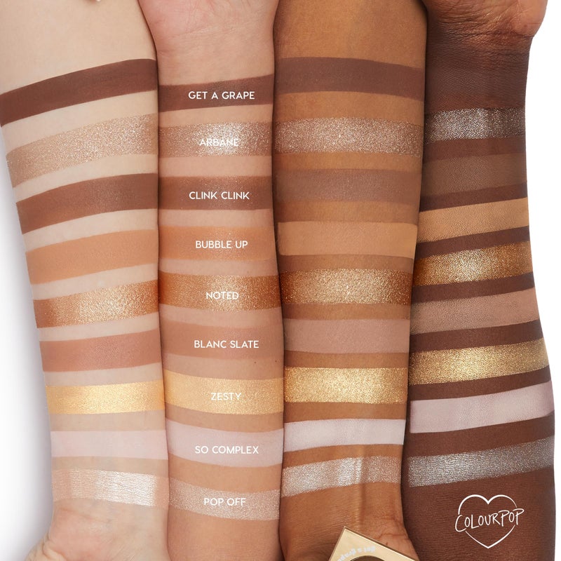 ColourPop لوحة ظلال العيون كولور بوب فيلين بابللي - لوحة بنية وذهبية مع لمسات معدنية ومطفية - مكياج عيون عالي الصبغة مع تركيبة تدوم طويلاً (0.3 أونصة) - Image 3