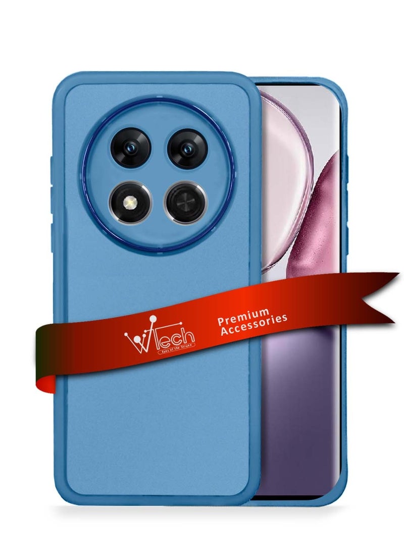 Wtech Honor X9c 5G 2024 / Honor Magic7 Lite 5G 2025 Soft Transparent TPU Silicone Ultra Thin Phone Stylish Electroplated Camera Border Back Case Cover - Blue - Image 1