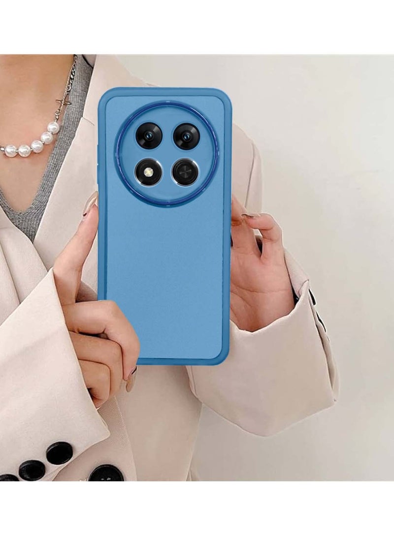 Wtech Honor X9c 5G 2024 / Honor Magic7 Lite 5G 2025 Soft Transparent TPU Silicone Ultra Thin Phone Stylish Electroplated Camera Border Back Case Cover - Blue - Image 4