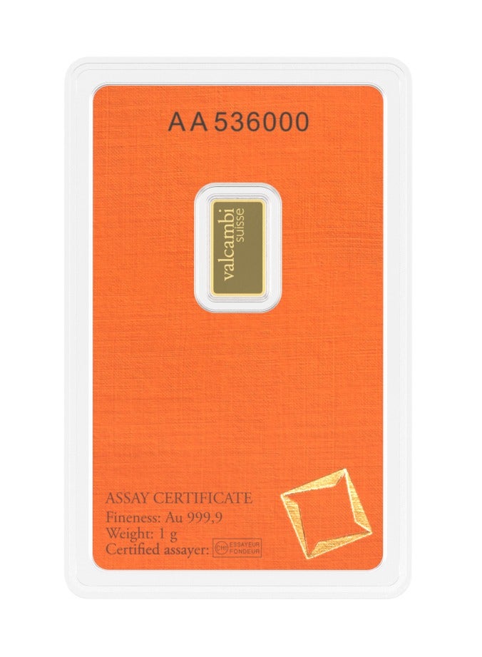 فالكامبي سبيكة ذهب فالكامبي سويس 1 غرام 24 قيراط (999.9) نقاء تام - Image 2