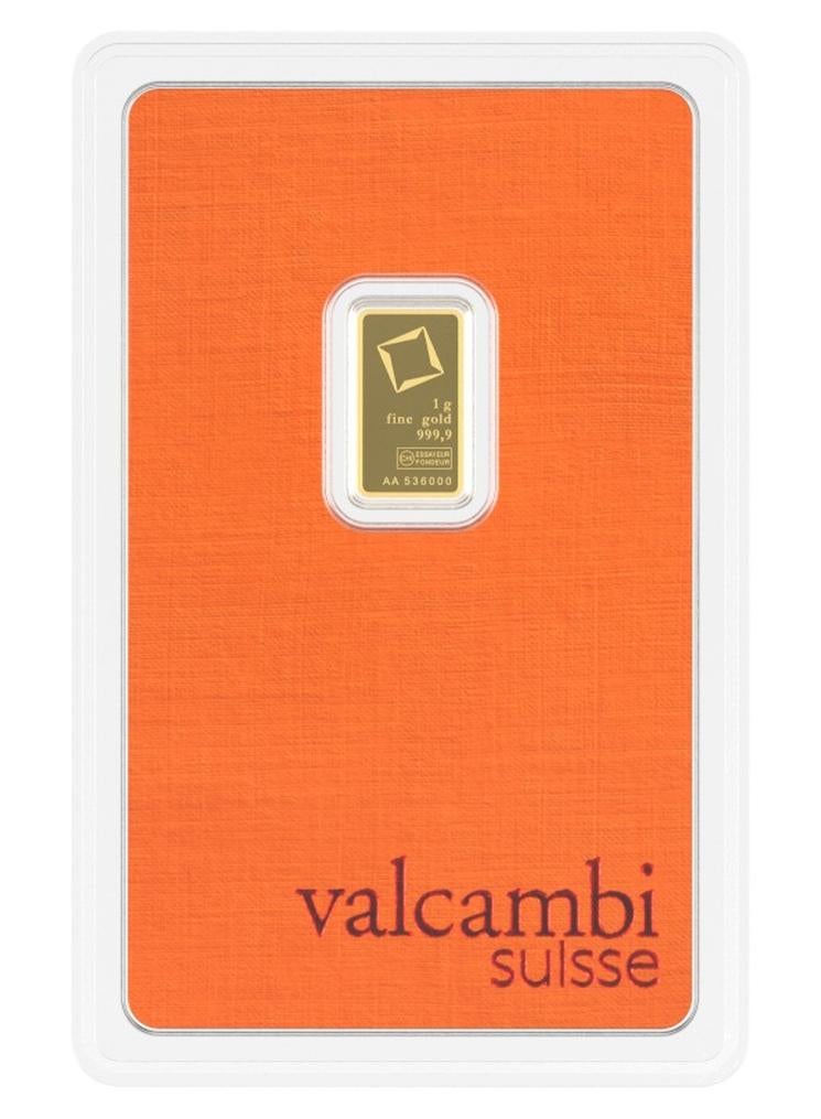 فالكامبي سبيكة ذهب فالكامبي سويس 1 غرام 24 قيراط (999.9) نقاء تام - Image 1
