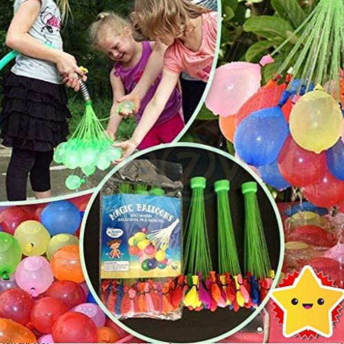Jiada Automatic Fill and Tie Magic Water Balloons for Holi - Multicolour (Pack of 3 (111 Balloons) - Image 2