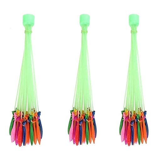 Jiada Automatic Fill and Tie Magic Water Balloons for Holi - Multicolour (Pack of 3 (111 Balloons) - Image 4