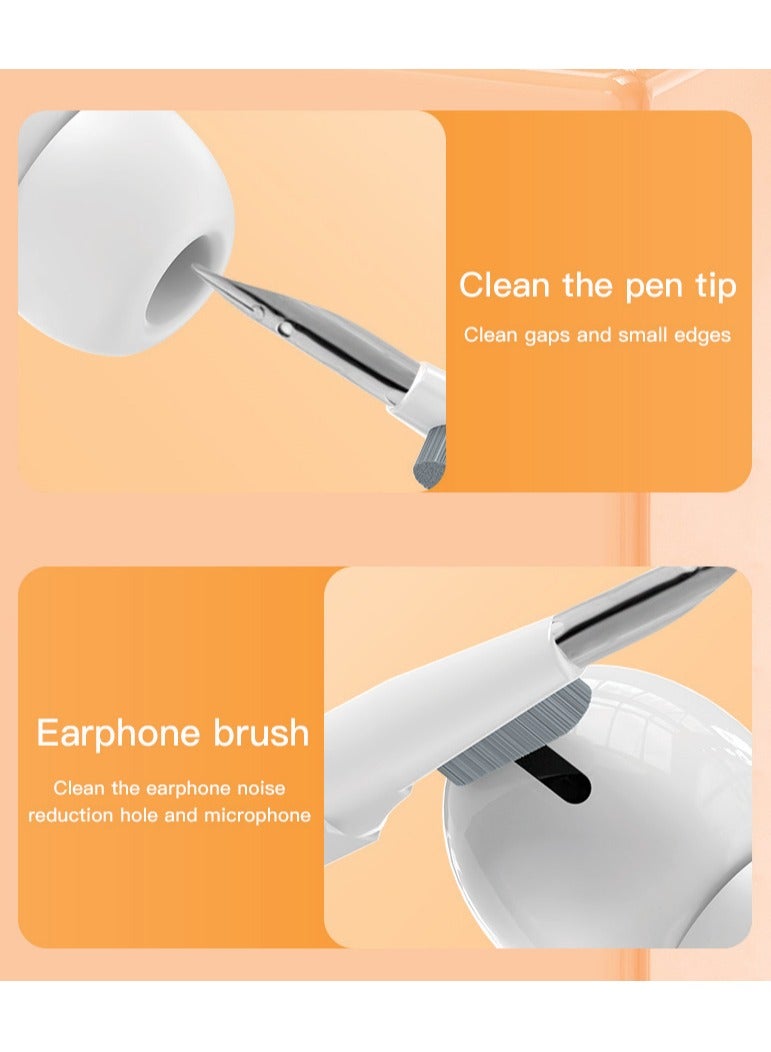 GREEN LION 20 in 1 Cleaning Kit / Screen Cleaner / Camera Screen Brush / Earphone Charging Compartment Brush / Key Extractor / Cleaning the Pen Tip / Large Cleaning Brush / Multifunctional Cleaning Kit - White - Image 2