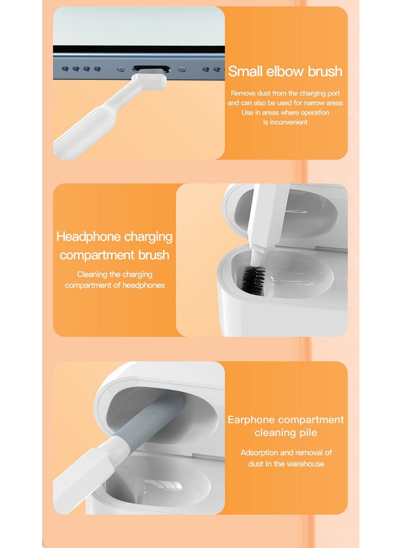 GREEN LION 20 in 1 Cleaning Kit / Screen Cleaner / Camera Screen Brush / Earphone Charging Compartment Brush / Key Extractor / Cleaning the Pen Tip / Large Cleaning Brush / Multifunctional Cleaning Kit - White - Image 3