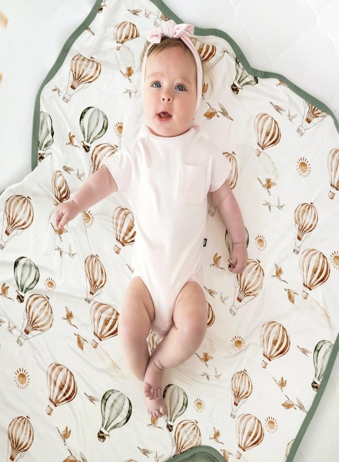 GRSSDER Baby Swaddle Blankets 2 Pack, Super Soft Jersey Knit Reversible Quilt for Baby Girls and Boys, Double Layer Receiving Blankets 34 x 44 Extra Large for Swaddling, Cars & Balloons - Image 5