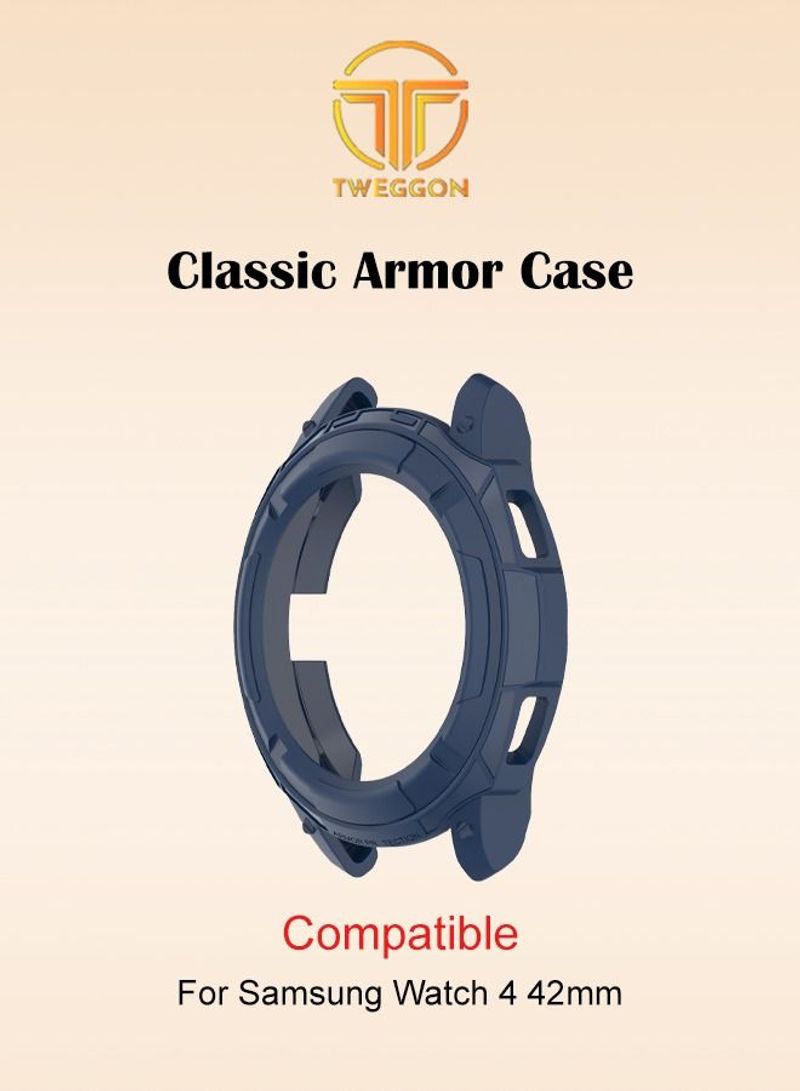 تي دبليو إي جي جي أو أن غطاء حماية واقٍ لساعة سامسونج جالاكسي 4 الكلاسيكية مقاس 42 ملم باللون الأزرق الداكن - Image 1