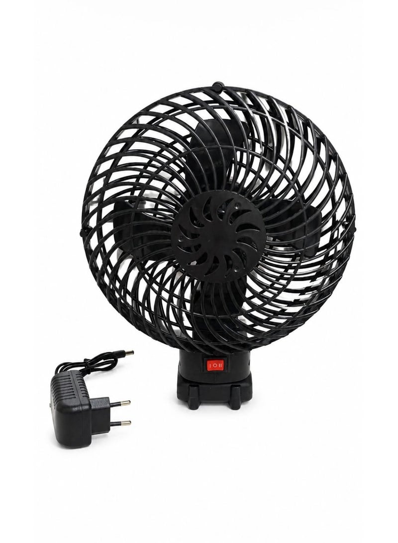 High-power, rechargeable portable fan with a 48V lithium battery - Image 1