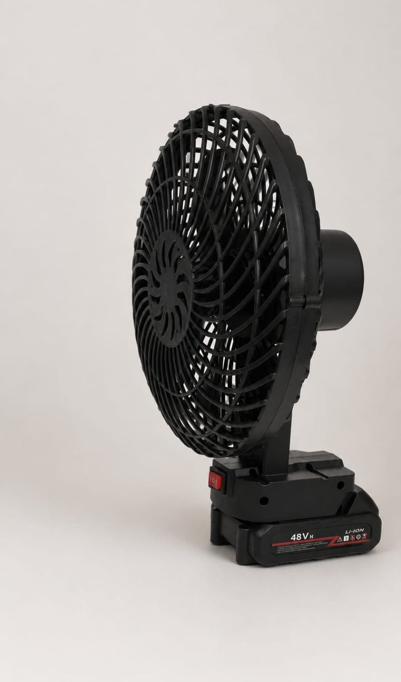 High-power, rechargeable portable fan with a 48V lithium battery - Image 2