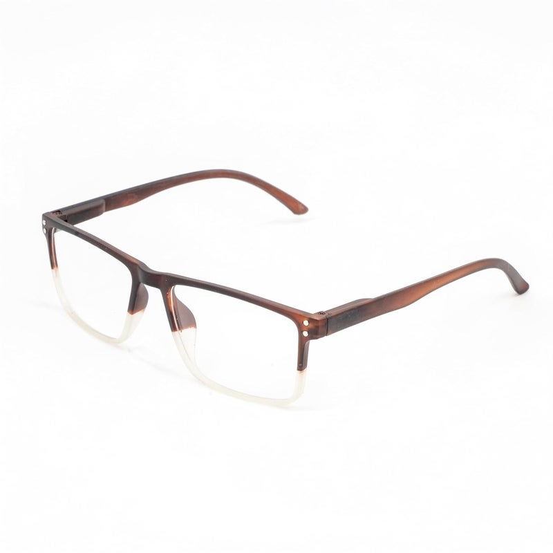 Lens+ Lensplus Square TR Full Rim Eyeglasses with Blue Cut Lightweight Unisex Eyewear for Men & Women | Stylish Computer & Daily Use Frame - Image 1