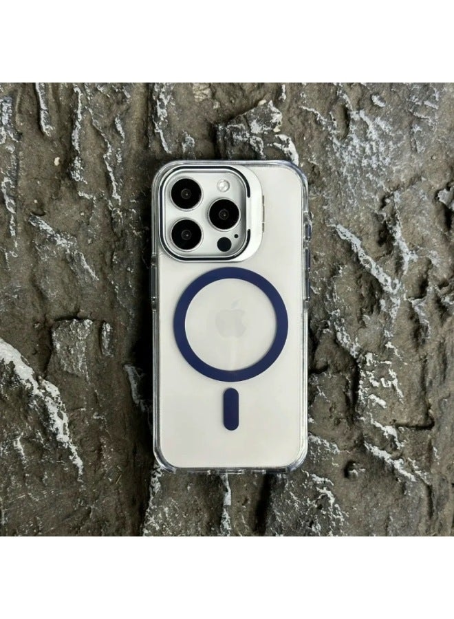 For Apple Mobile Phone Case Transparent Magnetic Anti-drop Protective Cover Multiple Models Available