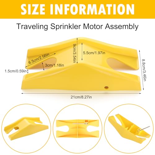 Newtay Traveling Tractor Sprinkler for Lawn Garden Traveling Sprinkler Head Motor Assembly Garden Watering System for Yard Lawn - Image 3