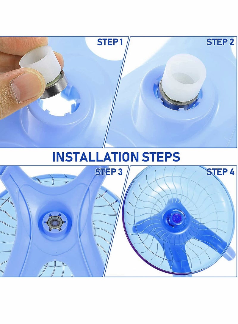 Hamster Flying Saucer Exercise Wheel, Durable Premium Silent Plastic Running Wheel - Image 5