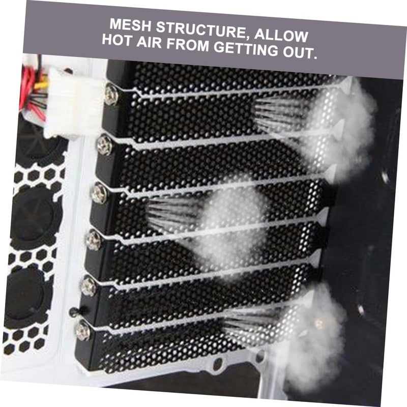 60 Pcs Black PCI Slot Covers Ventilation Mesh Plates For ATX MATX Computer Case Cooling - Image 3