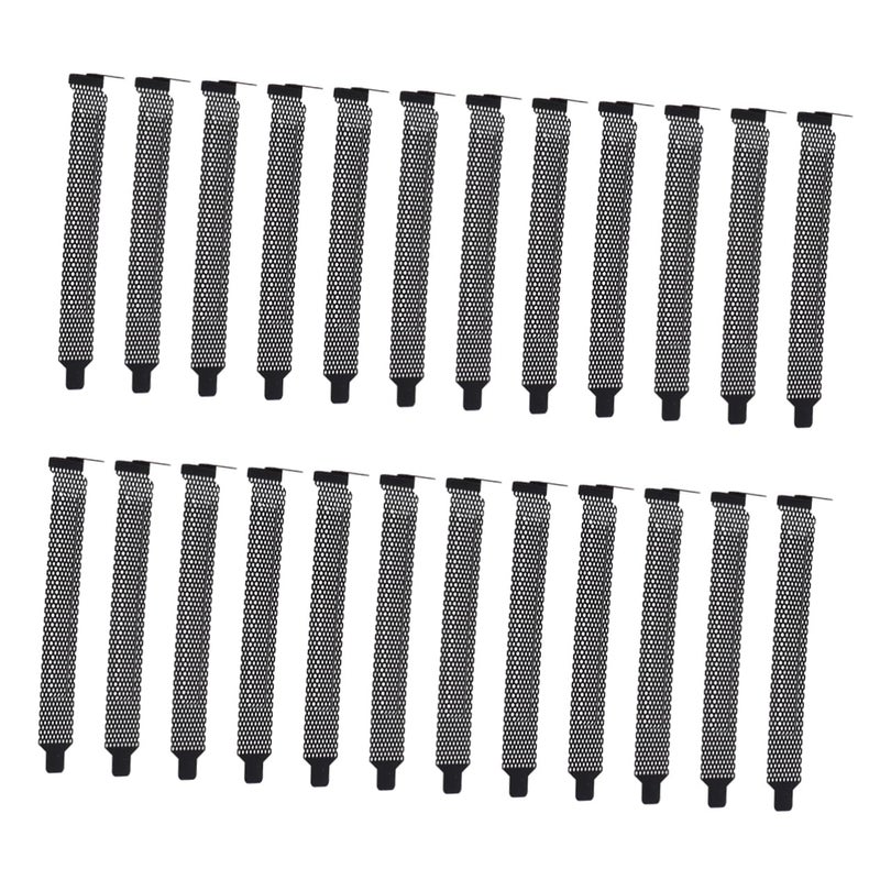 60 Pcs Black PCI Slot Covers Ventilation Mesh Plates For ATX MATX Computer Case Cooling - Image 4