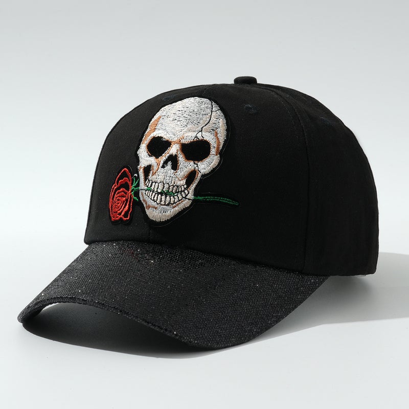 Cross-border Personalized Men's and Women's Baseball Cap Skull Rose Funny Clown Embroidered Cap Outdoor - Image 5