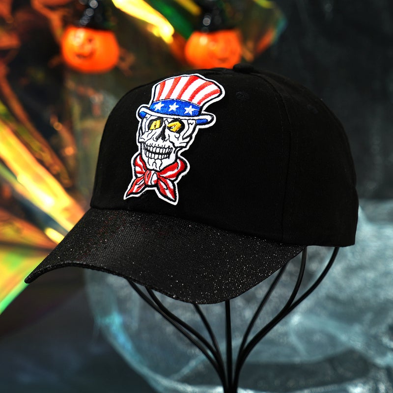 Cross-border Personalized Men's and Women's Baseball Cap Skull Rose Funny Clown Embroidered Cap Outdoor - Image 3