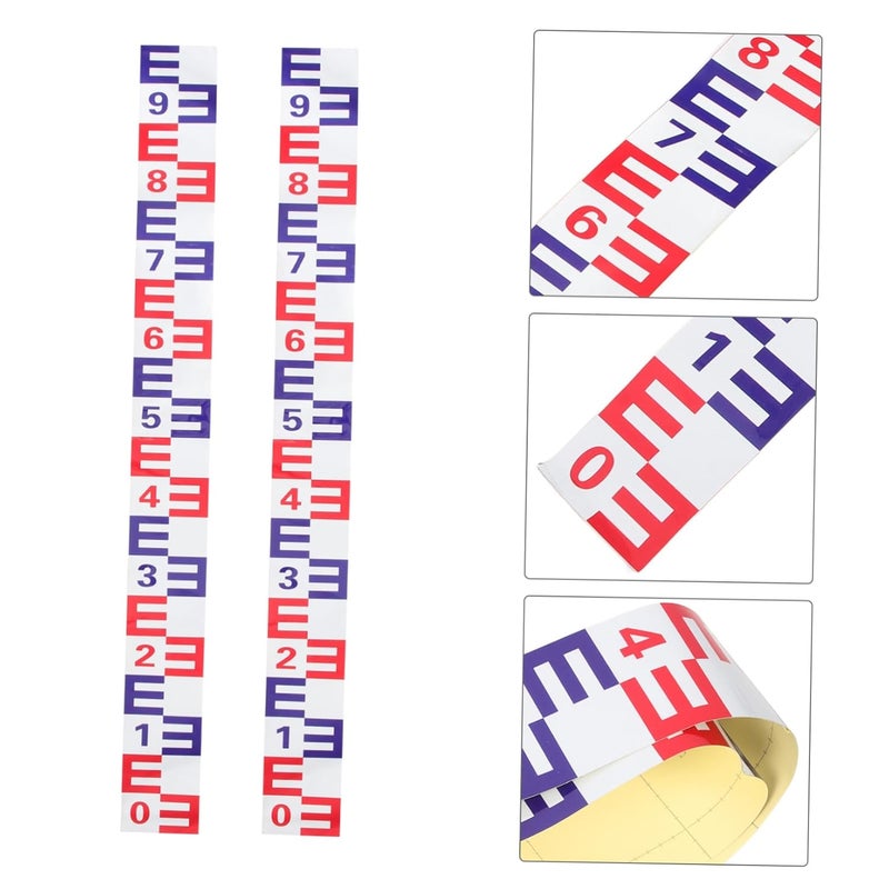 ملصق مقياس مستوى الماء العاكس ذاتي اللصق للمسبح والمنزل، عبوة من قطعتين - Image 5