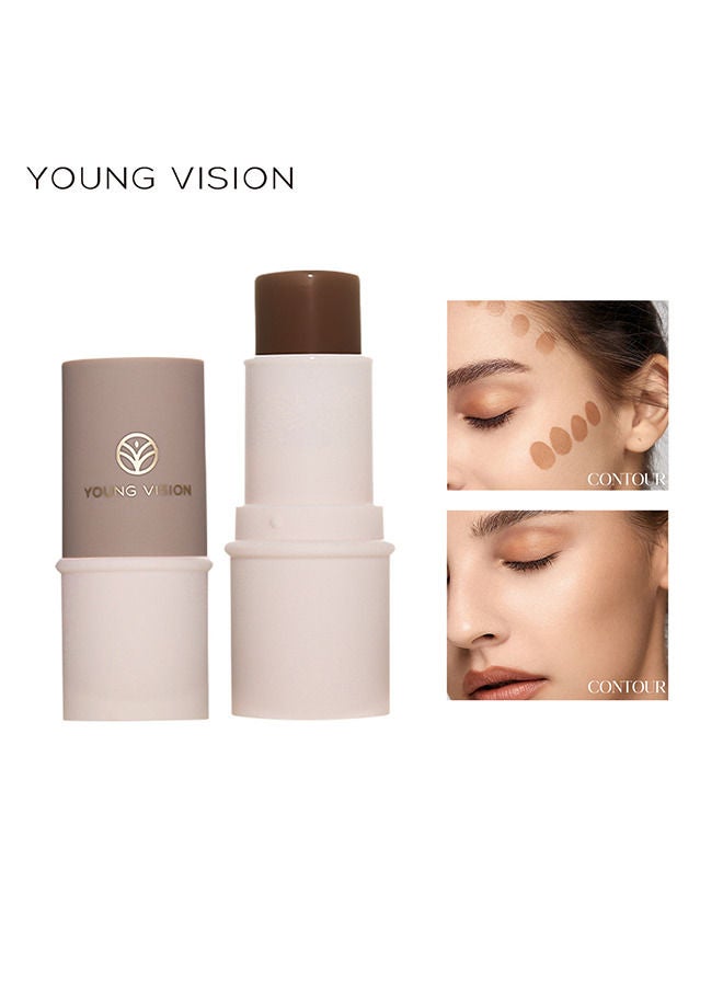 يونج فيجن مكياج عصا الكنتور ، عصا المكياج اللامسعة للبرونز والتشطيب غير اللامع للنساء ، محيط مكياج محترف خفيف الوزن ومزج - Image 1