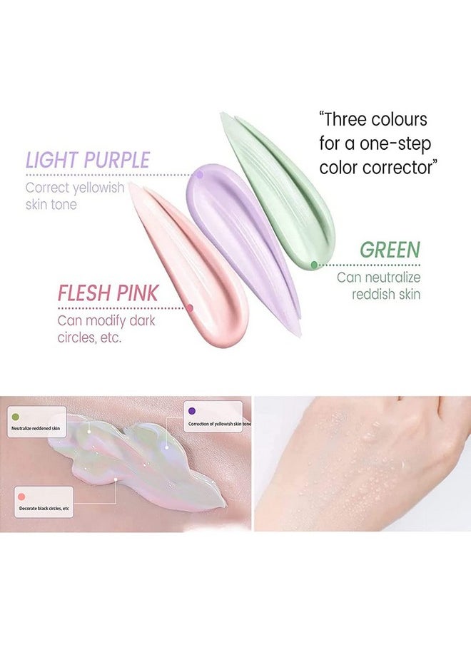 Pakivs Pakivs 2Pcs Pore Primer,Skin Tone Correcting Facial Serum,One Step Face Makeup Primer,Isolation Cream Invisible Pore,Cover Acne Marks,Oil Control Moisturizing Essence Concealer Foundation  - Image 2