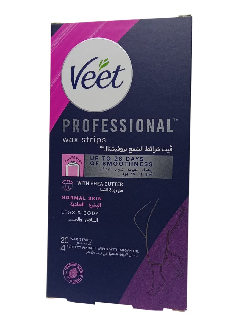 Veet Wax Strips for Hair Removal for Normal Skin 20 Strips  - Image 3