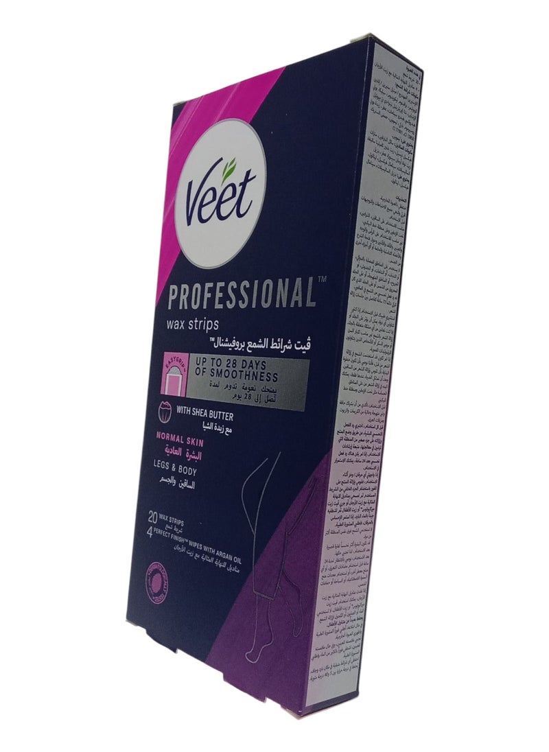 Veet Wax Strips for Hair Removal for Normal Skin 20 Strips  - Image 2