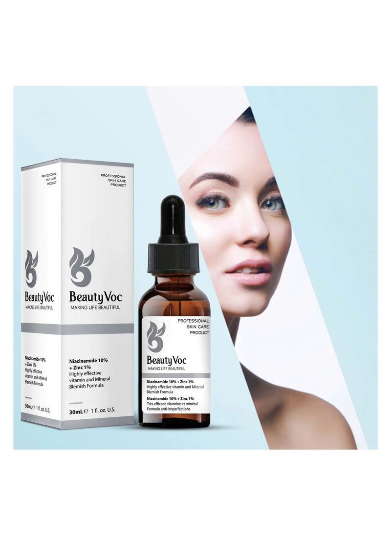 BEAUTY VOC Niacinamide 10%+Zinc 1% Serum,30 ml  - Image 1
