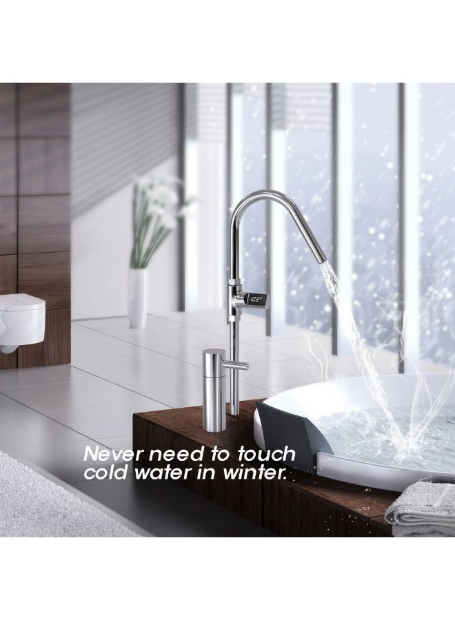 WinCheer Shower Water Thermometer Faucet with LED Display, Creative No Power Consumption Smart Temperature Meter for Baby Kids Care - Image 4