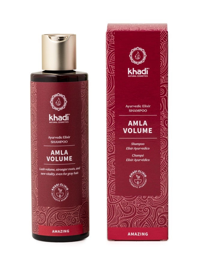 KHADI AMLA VOLUME Ayurvedic Shampoo - Powerful hair & volume through strong hair roots - 100% natural, vegan, silicone & sulfate-free - 6.7 fl oz - Image 2